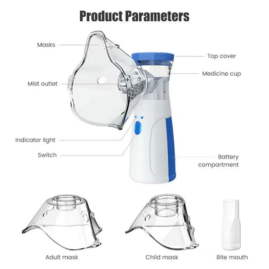 Mesh Nebulizer – Compact Medical Inhaler for Home & Travel